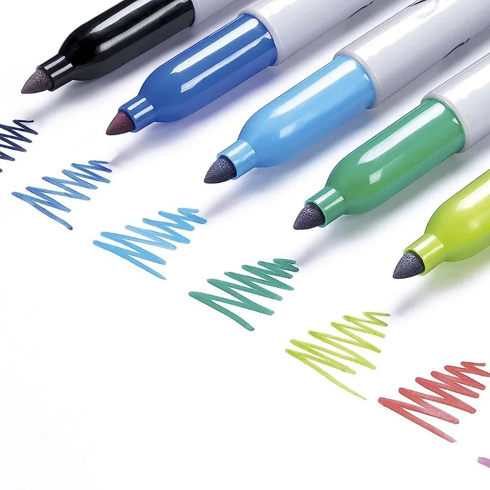NEW SHARPIE Permanent Markers Fine Point Assorted Colors 12 Count Office School
